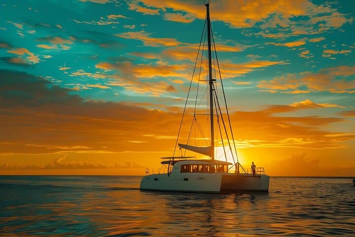 Costa Rica Catamaran Private Sunset Tour with Drinks