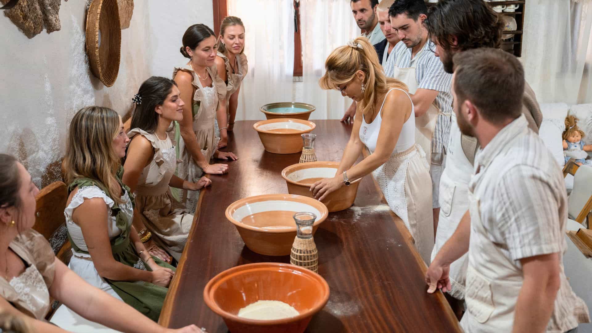 Sardinian pasta workshop in an ancient village in Olbia