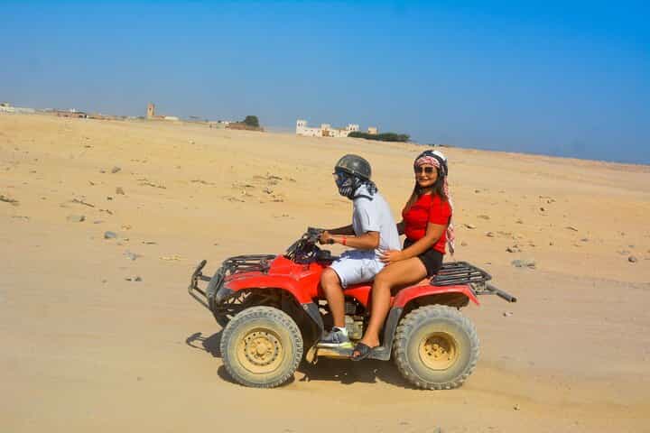 Hurghada 3 Hours Safari Quad Bike, Camel ride and free shopping