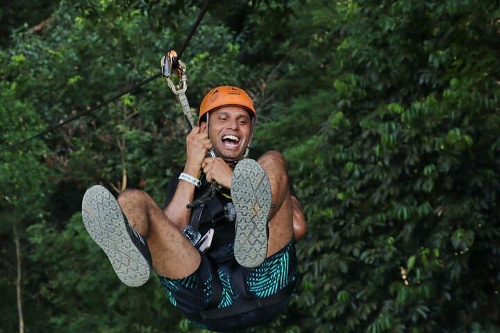 Flying Hanuman Zipline & Abseil Adventure with Hotel Transfer