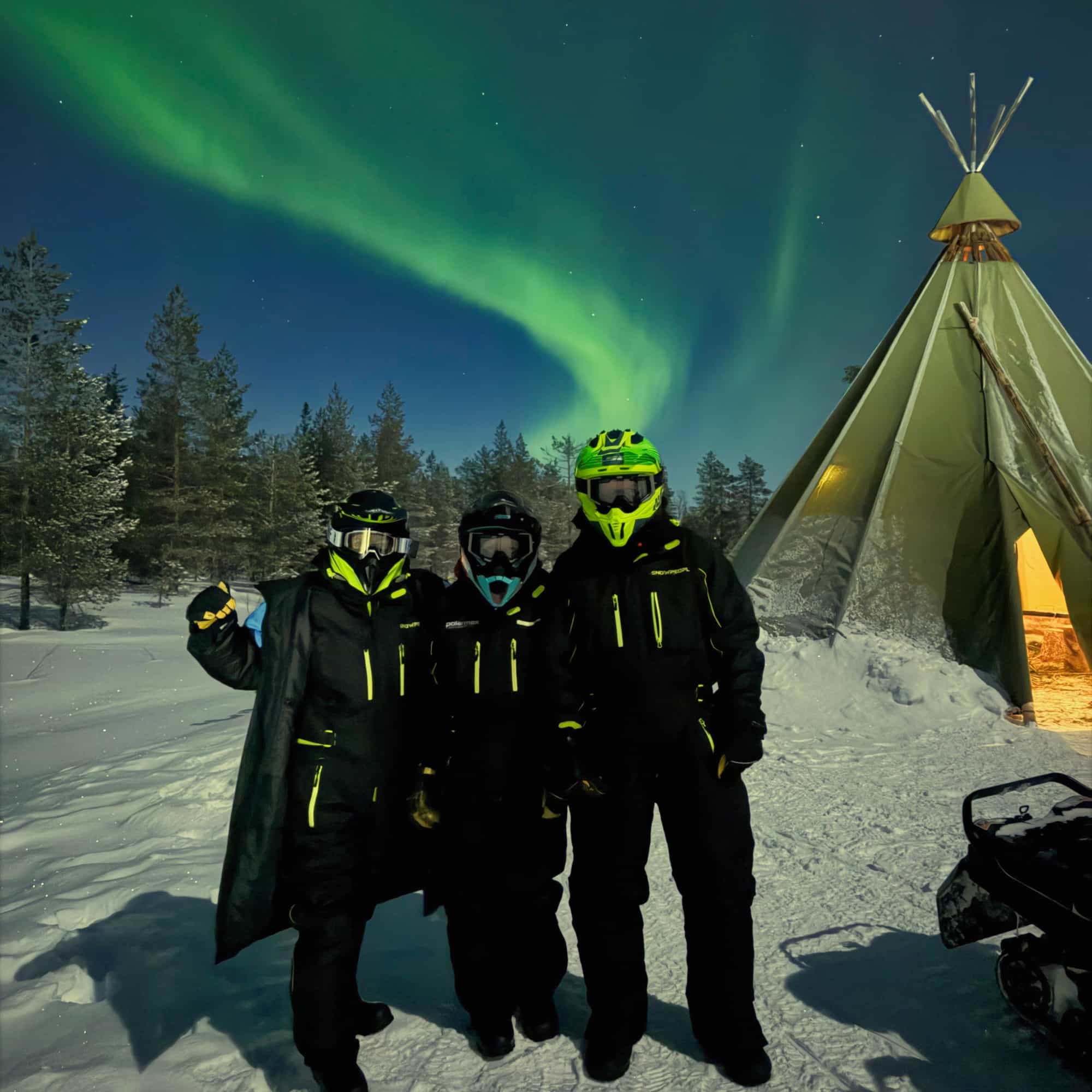 Northern Lights Snowmobile Safari from Rovaniemi Sinettä, 3 hours