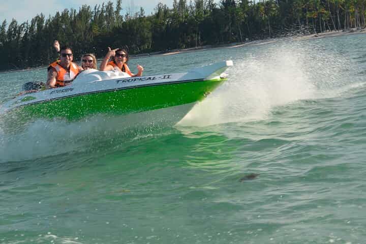 Speed Boat Ride & Snorkel Adventure at Punta Cana coastline