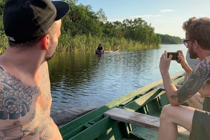 Pink River Dolphins, Sunset & Caimans – Unforgettable Amazon Experience (Half Day)