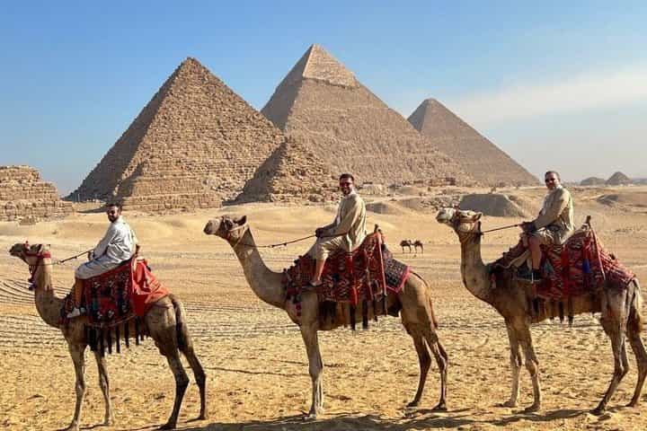 VIP Private Tour Giza Pyramids Saqqara Memphis Camel Ride Lunch
