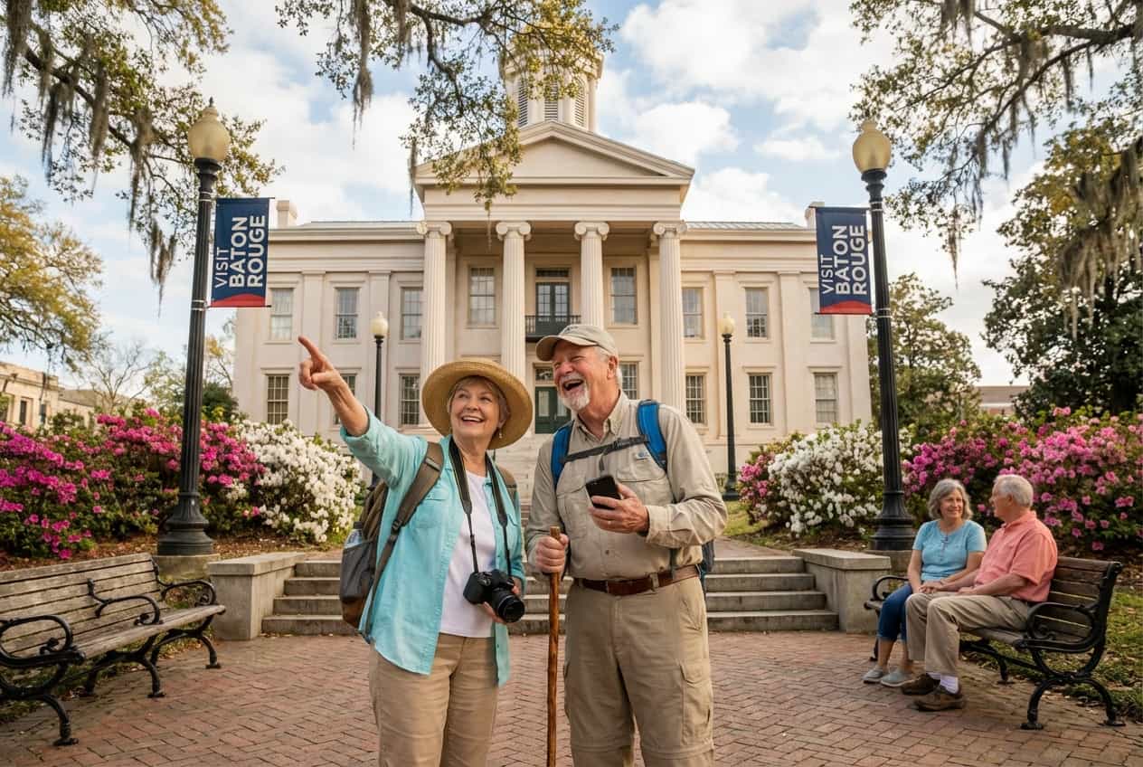 2-Day Accessible Baton Rouge: Gentle Spring Touring for Seniors 2-Day Accessible Baton Rouge: Gentle Spring Touring for Seniors