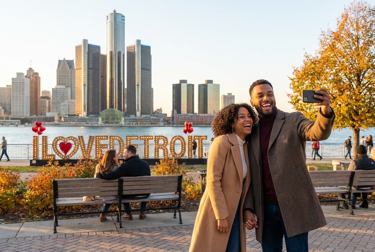 Detroit in 2 Days for Couples - Golden-hour picnic and skyline views on Belle Isle Detroit in 2 Days for Couples - Golden-hour picnic and skyline views on Belle Isle