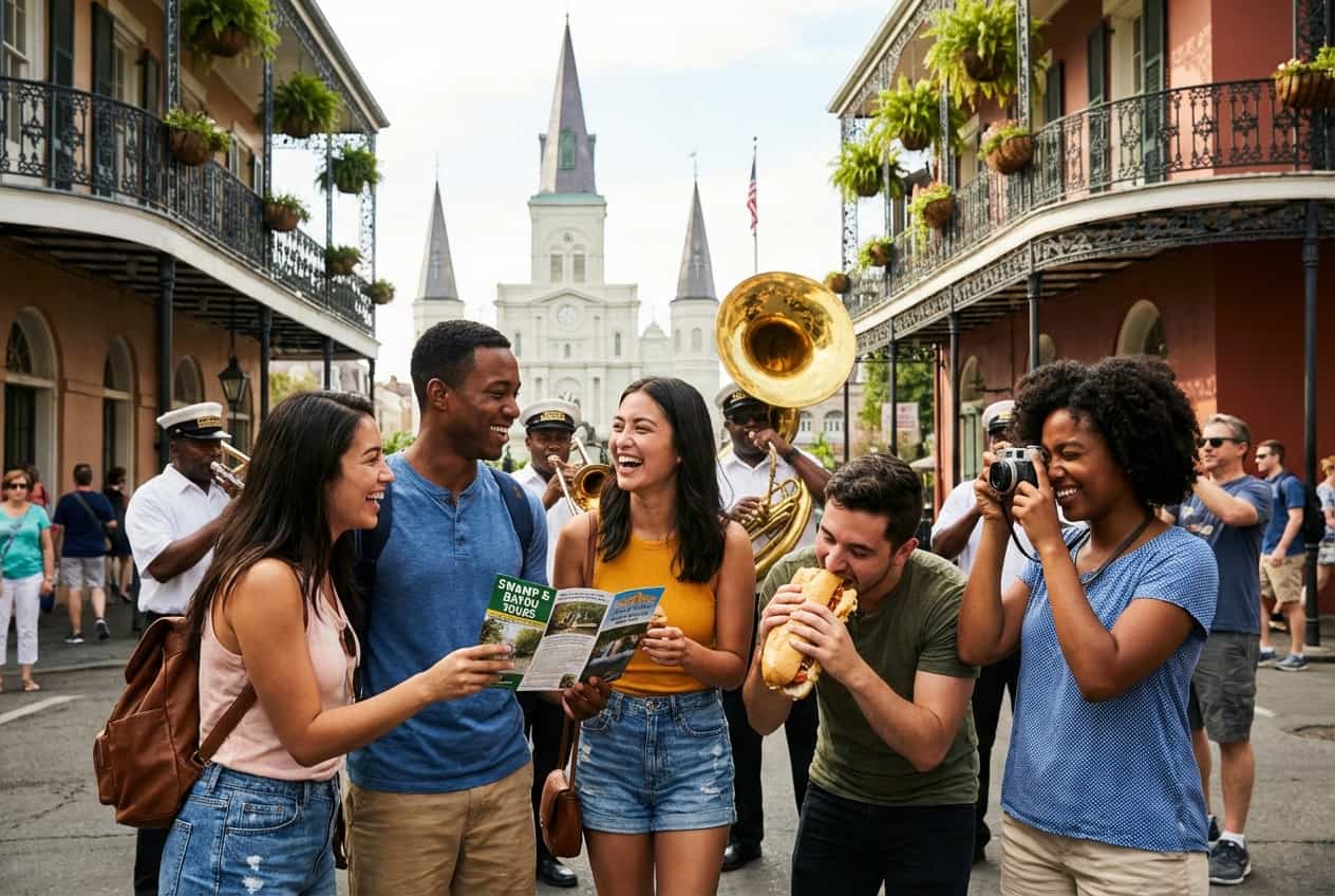 3-day New Orleans: Brass Nights, Bayou Day Trip & Big‑Flavor Bites 3-day New Orleans: Brass Nights, Bayou Day Trip & Big‑Flavor Bites