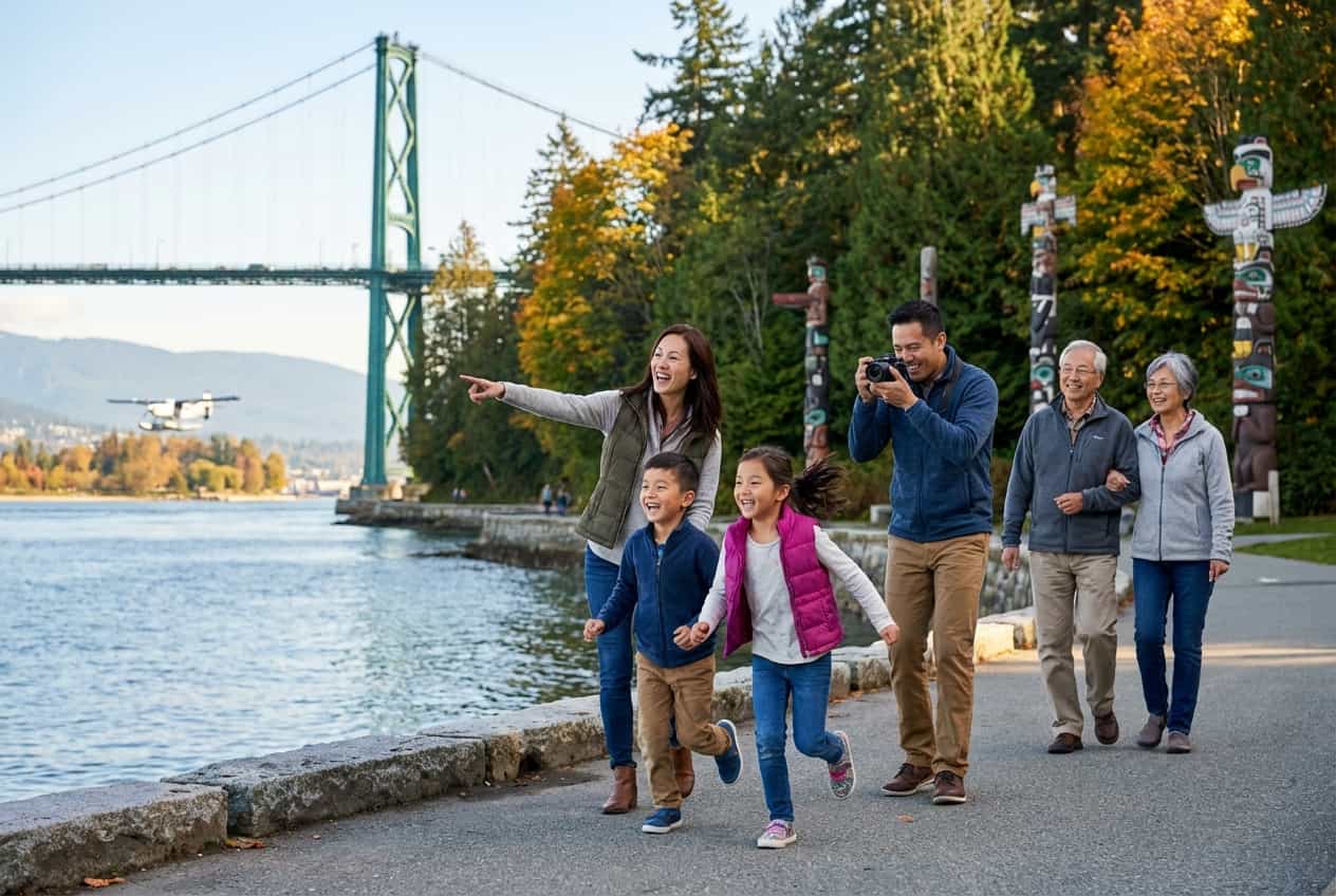 4-Day Family-Friendly Vancouver (November) — Parks, North Shore Adventure & Island Day 4-Day Family-Friendly Vancouver (November) — Parks, North Shore Adventure & Island Day