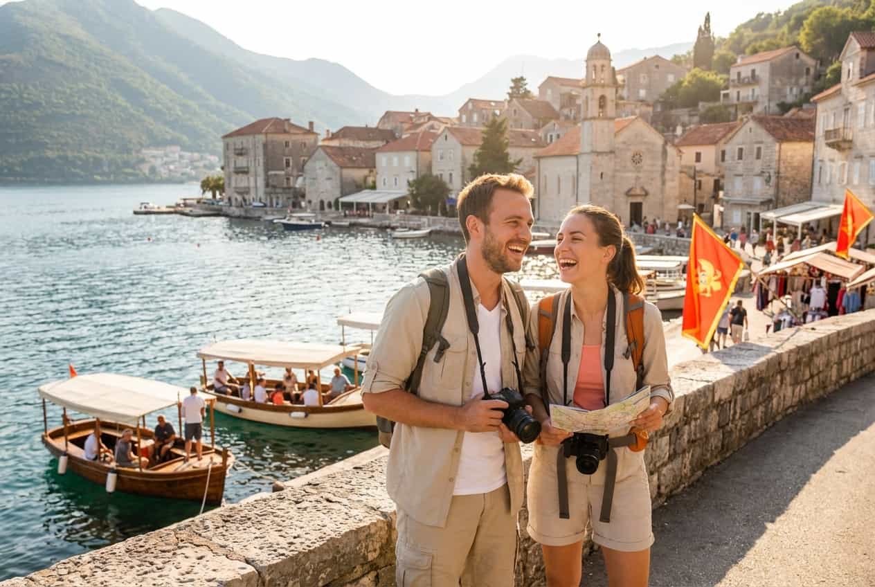 Montenegro in 4 Days - Kotor Old Town & Fortress of San Giovanni at sunset Montenegro in 4 Days - Kotor Old Town & Fortress of San Giovanni at sunset