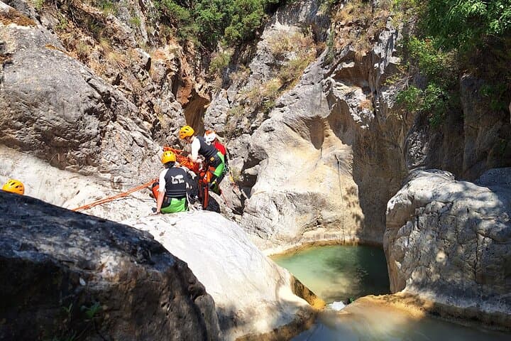 6 Hour Canyoning Experience in Agios Loukas Gorge from Athens 6 Hour Canyoning Experience in Agios Loukas Gorge from Athens