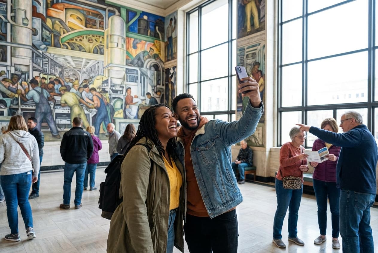 A Romantic Autumn Day in Detroit — Riverfront, Art & Sunset Cruise A Romantic Autumn Day in Detroit — Riverfront, Art & Sunset Cruise