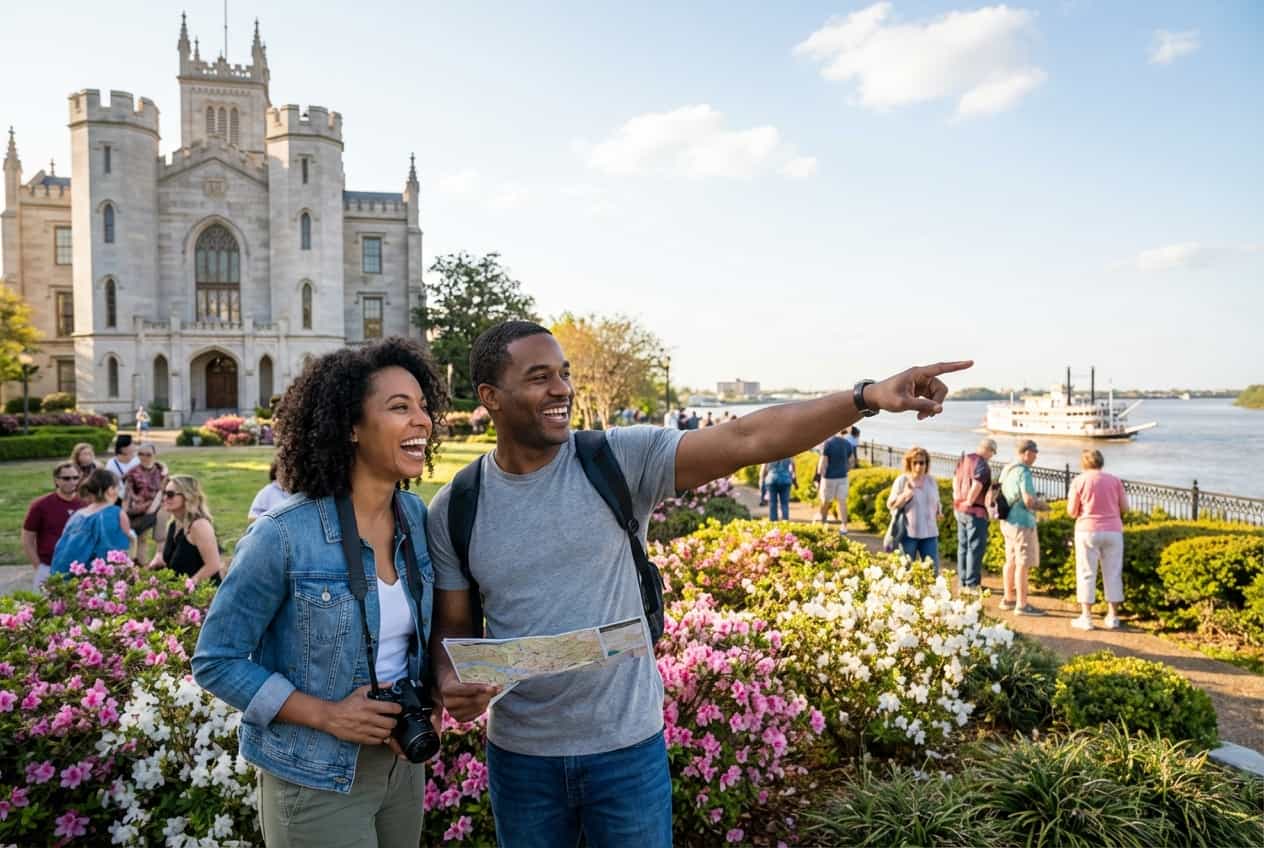 Baton Rouge in 1 Days - Couples' coffee and a quiet walk around LSU's oak-shaded lakes Baton Rouge in 1 Days - Couples' coffee and a quiet walk around LSU's oak-shaded lakes