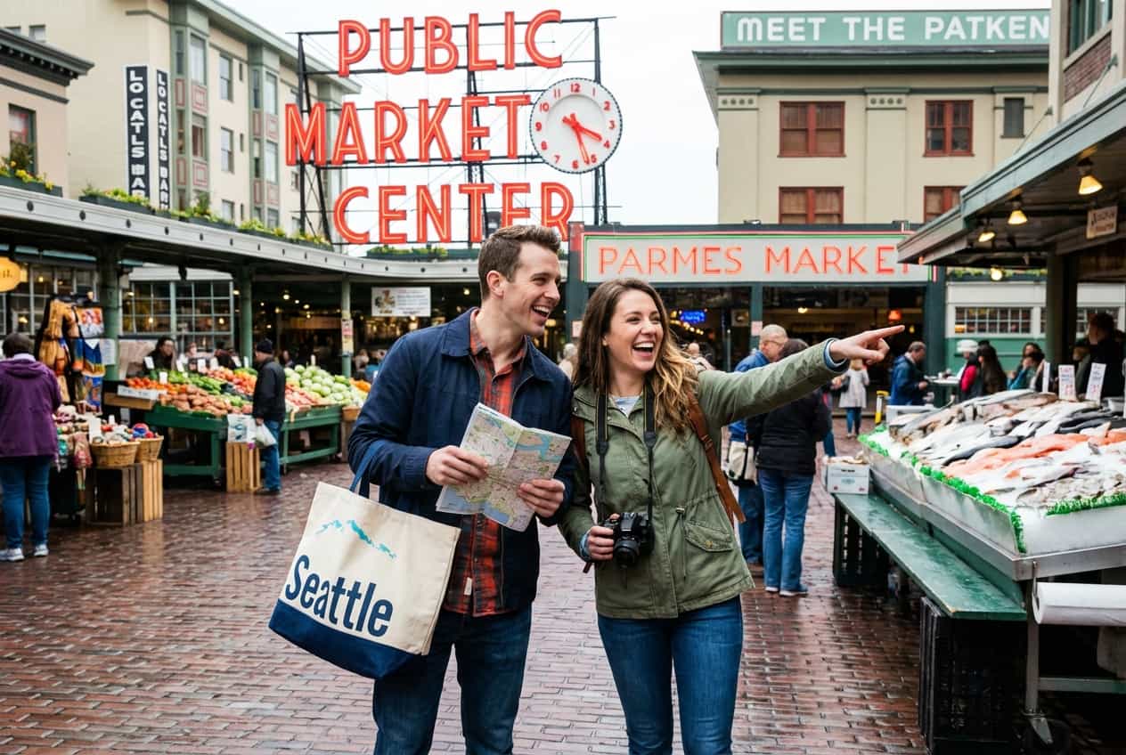 Seattle in 1 Days - Slow morning at Pike Place Market with hand-picked flowers and quiet corners Seattle in 1 Days - Slow morning at Pike Place Market with hand-picked flowers and quiet corners