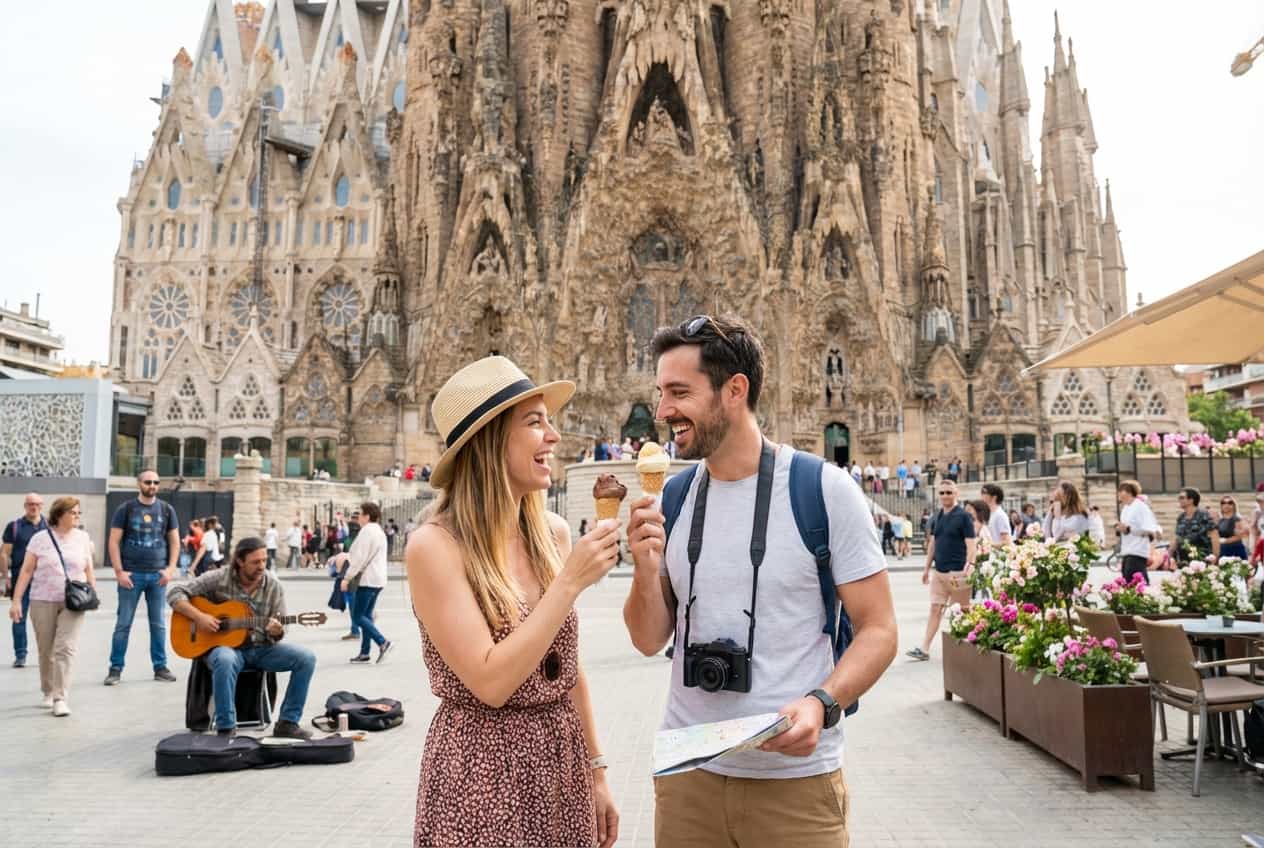 A Romantic Spring Day in Barcelona A Romantic Spring Day in Barcelona