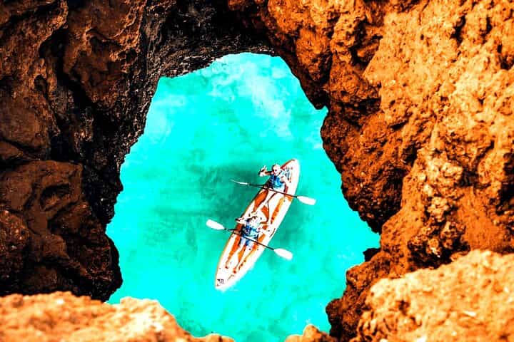Albufeira Kayak Cave Tour – Hidden Beaches & Cliffs (Friends) Albufeira Kayak Cave Tour – Hidden Beaches & Cliffs (Friends)