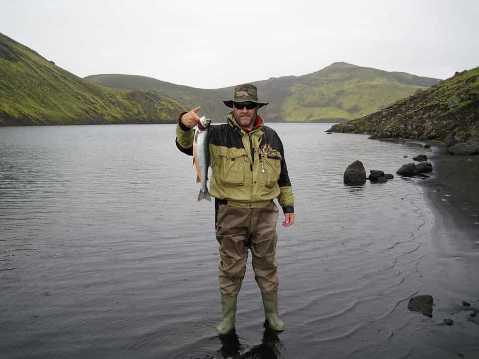 Angling in the Lake Langisjór Angling in the Lake Langisjór