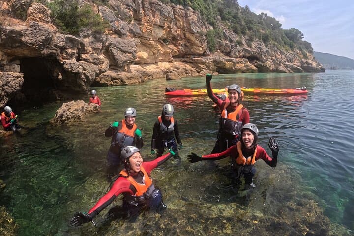 Award Winner Premium Kayak & Coasteering Adventure (Arrábida) — Full day from Lisbon Award Winner Premium Kayak & Coasteering Adventure (Arrábida) — Full day from Lisbon
