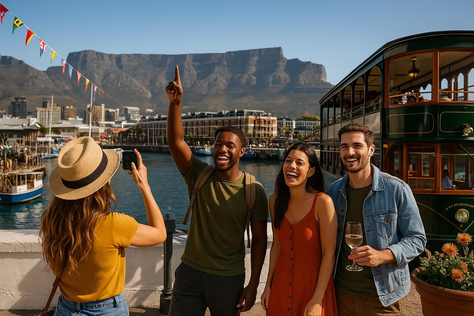 Coast-to-Peak Adventure — Cape Town + Franschhoek Wine Tram Finale