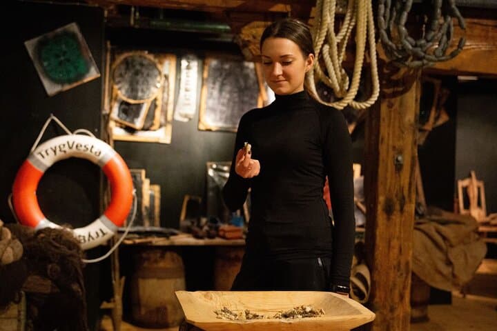 Tromsø in 1 Day for Seniors - Guided tasting of cod roe, cod, stockfish and cod liver oil with storytelling Tromsø in 1 Day for Seniors - Guided tasting of cod roe, cod, stockfish and cod liver oil with storytelling