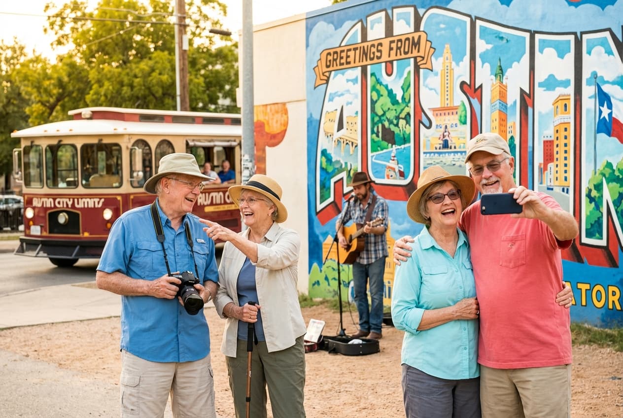 Comfortable 1‑Day Austin (Spring) — Senior‑Friendly Highlights Comfortable 1‑Day Austin (Spring) — Senior‑Friendly Highlights