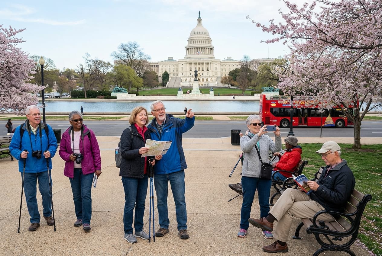 Comfortable 3-Day Washington, D.C. Tour for Seniors (Spring) Comfortable 3-Day Washington, D.C. Tour for Seniors (Spring)