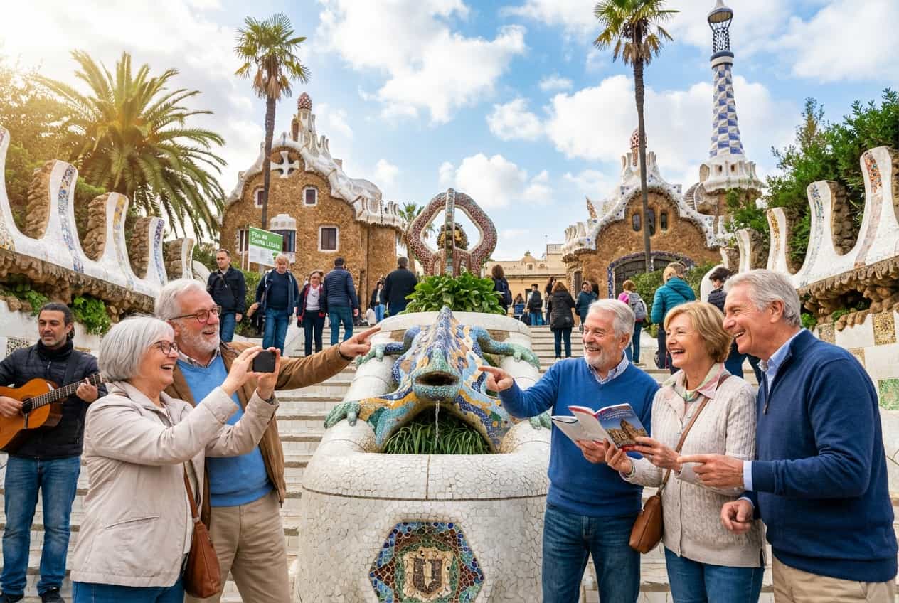 Comfortable one-day art & architecture tour for seniors — Barcelona (December) Comfortable one-day art & architecture tour for seniors — Barcelona (December)