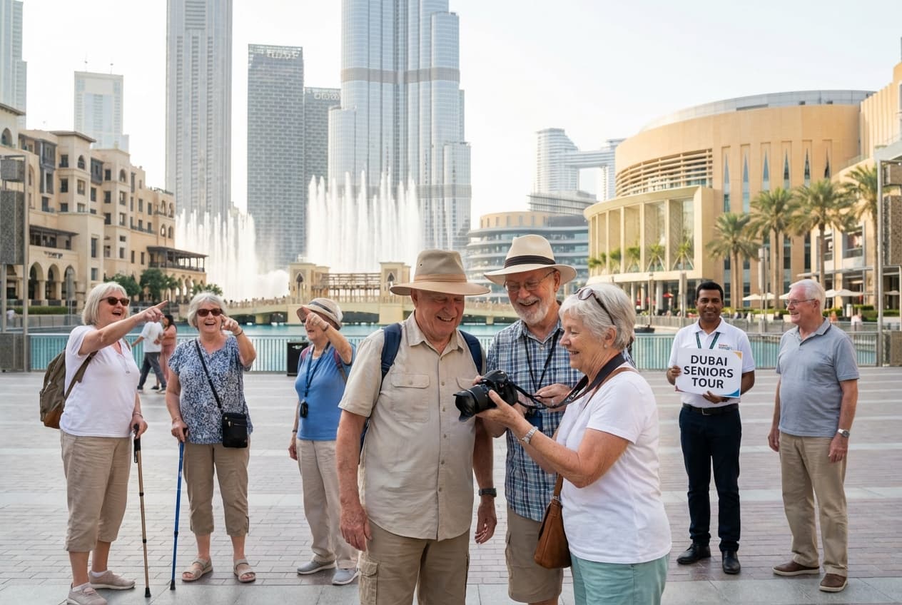 Comfortable One-Day Dubai Visit for Seniors (Downtown Focus) Comfortable One-Day Dubai Visit for Seniors (Downtown Focus)