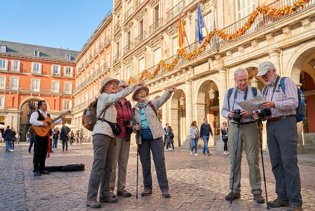 Comfortable One-Day Madrid: Views, Cozy Cafés & Sunset (Senior-Friendly) Comfortable One-Day Madrid: Views, Cozy Cafés & Sunset (Senior-Friendly)