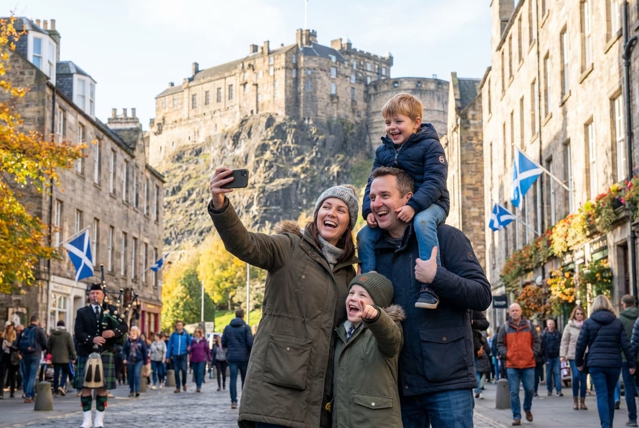 Edinburgh in a Day — Family-friendly Spring Day (May): Museum, Illusions & Garden Play Edinburgh in a Day — Family-friendly Spring Day (May): Museum, Illusions & Garden Play