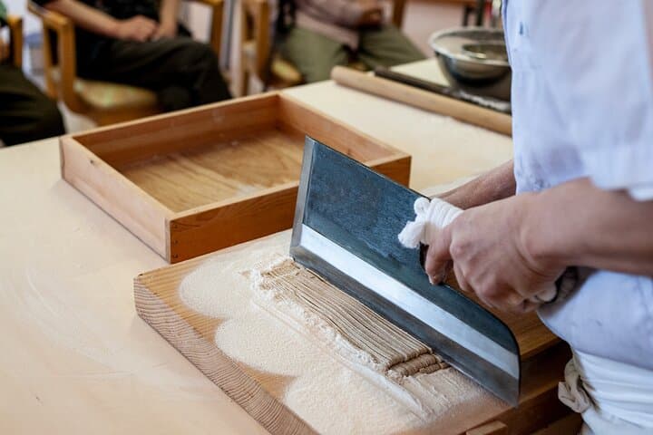 Experience Big soba knife Soba Making Class in Tokyo Kappabashi Experience Big soba knife Soba Making Class in Tokyo Kappabashi