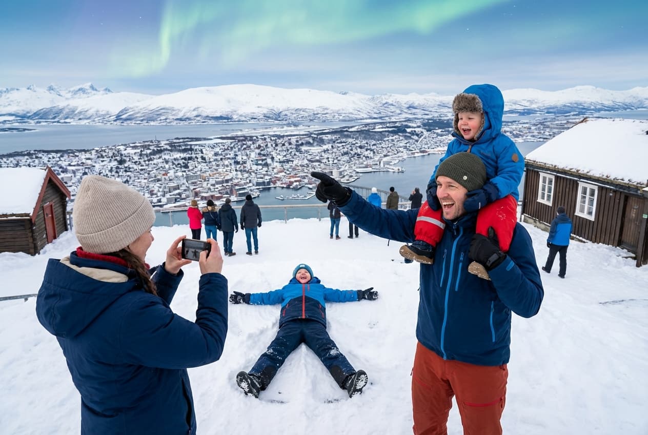 Family-friendly 1-day Tromsø: Gardens, Aquarium, Cable Car & Beach Family-friendly 1-day Tromsø: Gardens, Aquarium, Cable Car & Beach