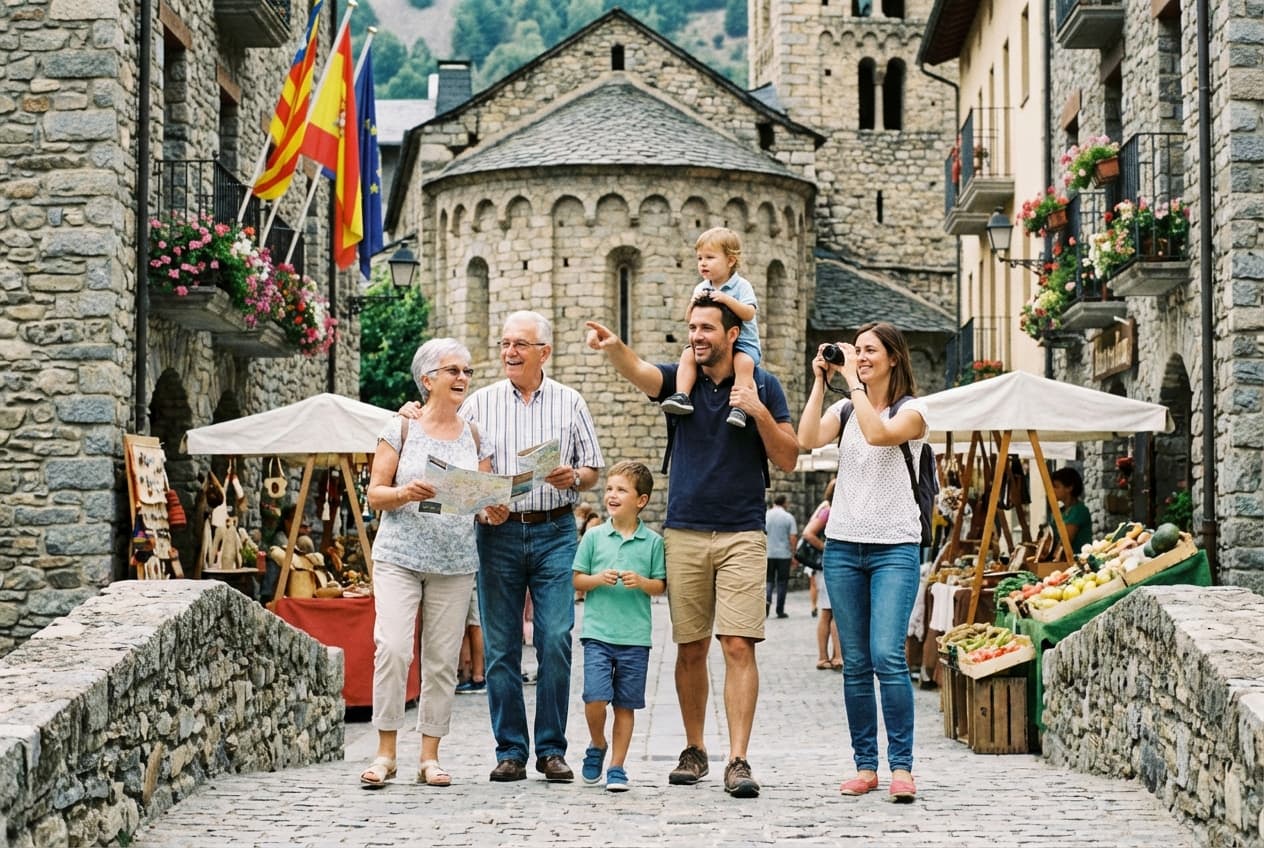 Andorra la Vella in 2 Days for Families - Relaxing family lagoon at Caldea thermal centre Andorra la Vella in 2 Days for Families - Relaxing family lagoon at Caldea thermal centre