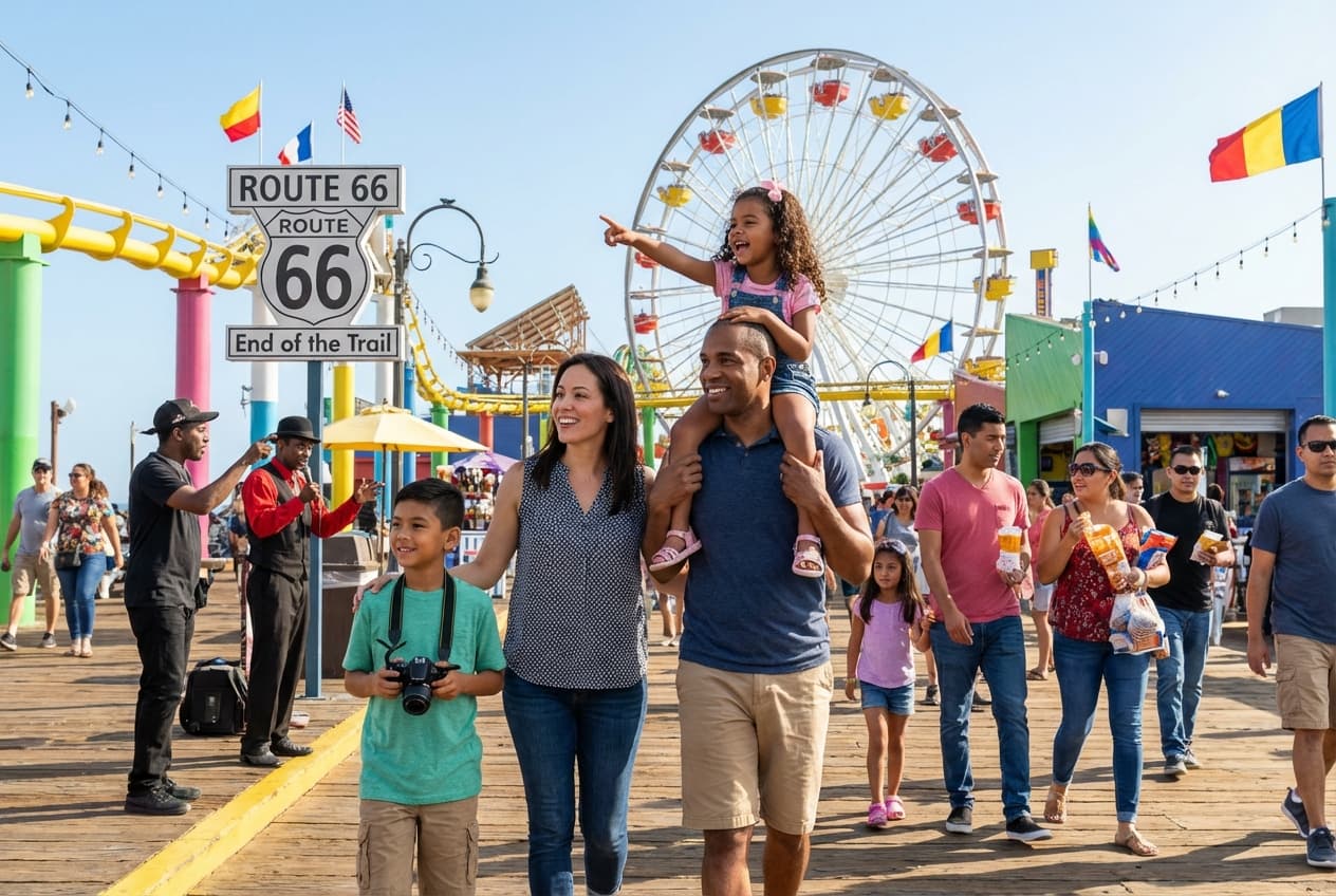 Family-friendly Los Angeles day: dinosaurs, food & beach sunset Family-friendly Los Angeles day: dinosaurs, food & beach sunset