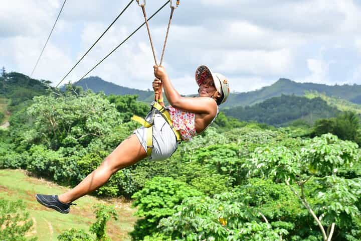 Family Zipline Adventure — Extreme Zipline Experience in Punta Cana with Mountain Views Family Zipline Adventure — Extreme Zipline Experience in Punta Cana with Mountain Views