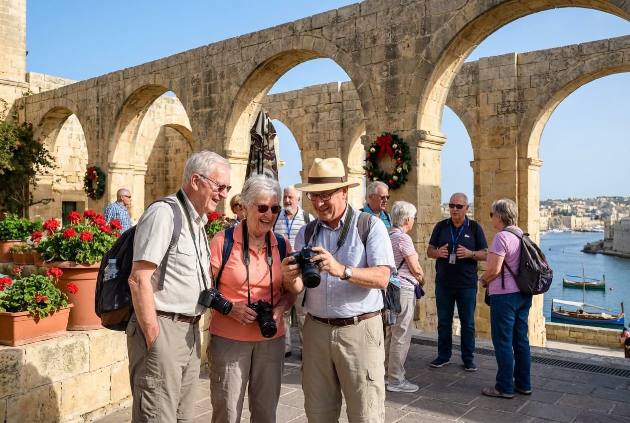 Gentle, accessible day in Valletta for seniors (spring) Gentle, accessible day in Valletta for seniors (spring)