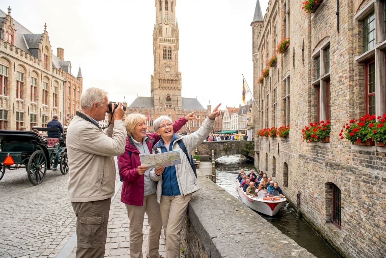 Gentle, Accessible One-Day Bruges for Seniors (Spring) Gentle, Accessible One-Day Bruges for Seniors (Spring)