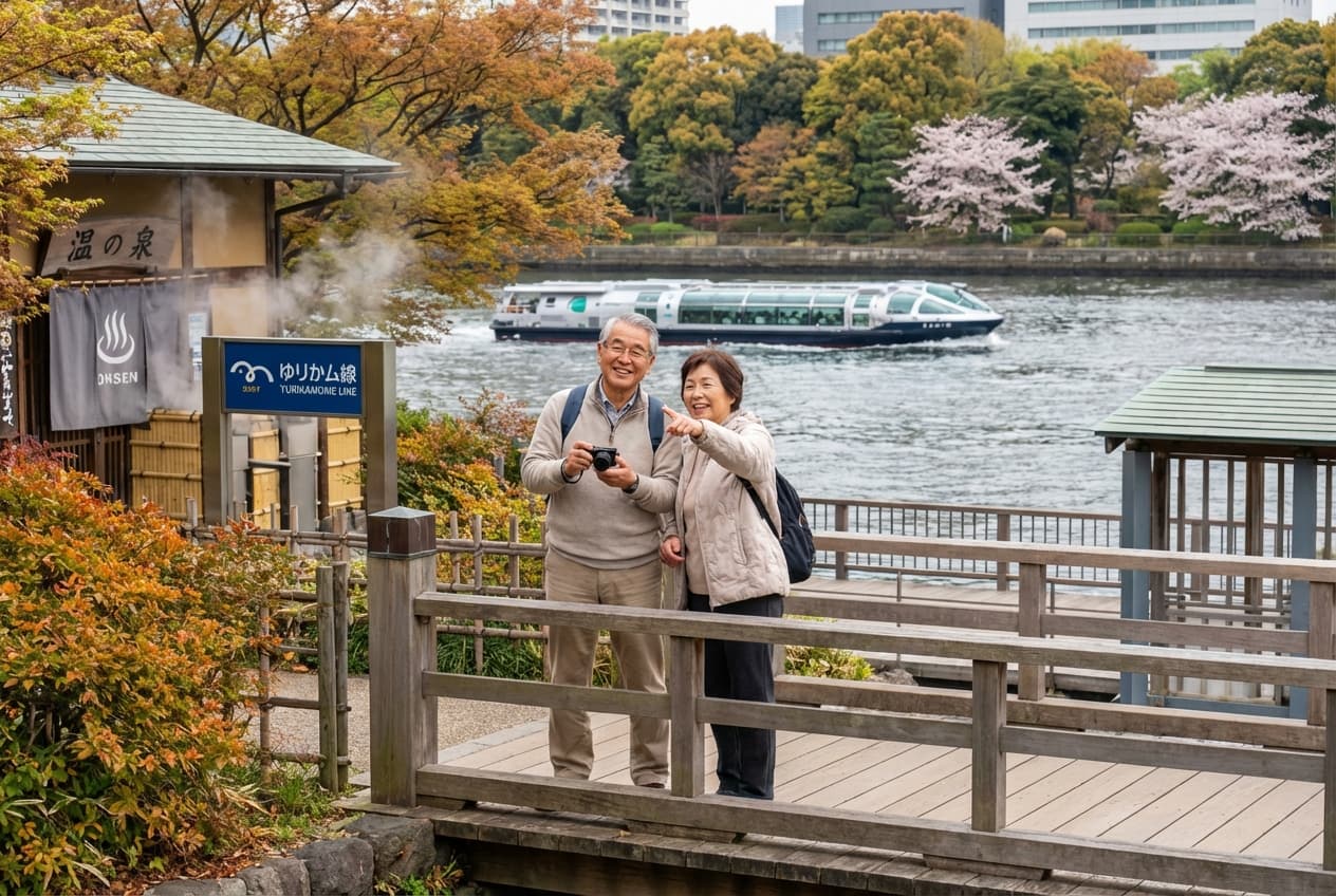 Gentle Autumn Gardens, Onsen & Easy Transit — Tokyo (4 days)