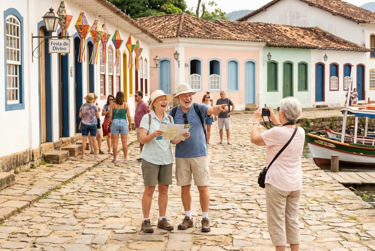 Paraty in 1 Days - Slow, shaded stroll through the cobbled Historic Centre Paraty in 1 Days - Slow, shaded stroll through the cobbled Historic Centre