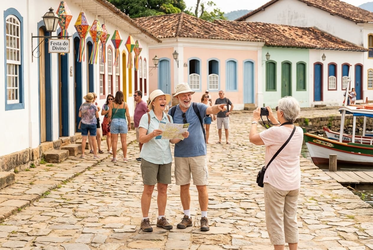 Gentle day in Paraty's Historic Centre — accessible, calm, and scenic Gentle day in Paraty's Historic Centre — accessible, calm, and scenic
