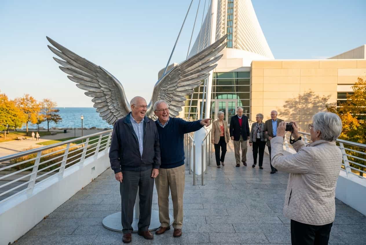 Milwaukee in 1 Days - Milwaukee Art Museum (Calatrava building and accessible galleries) Milwaukee in 1 Days - Milwaukee Art Museum (Calatrava building and accessible galleries)