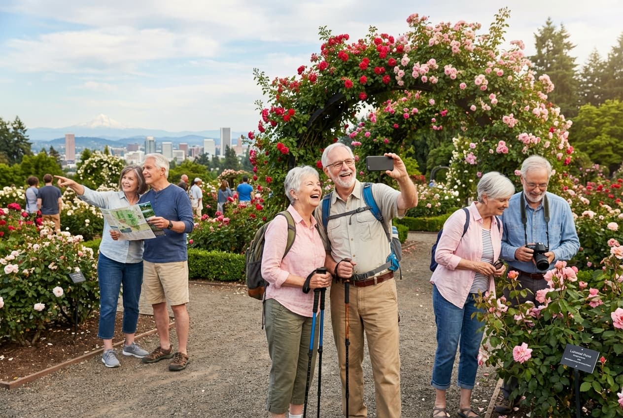 Gentle One-Day Portland: Gardens, Museum, Books & Riverside Rest Gentle One-Day Portland: Gardens, Museum, Books & Riverside Rest