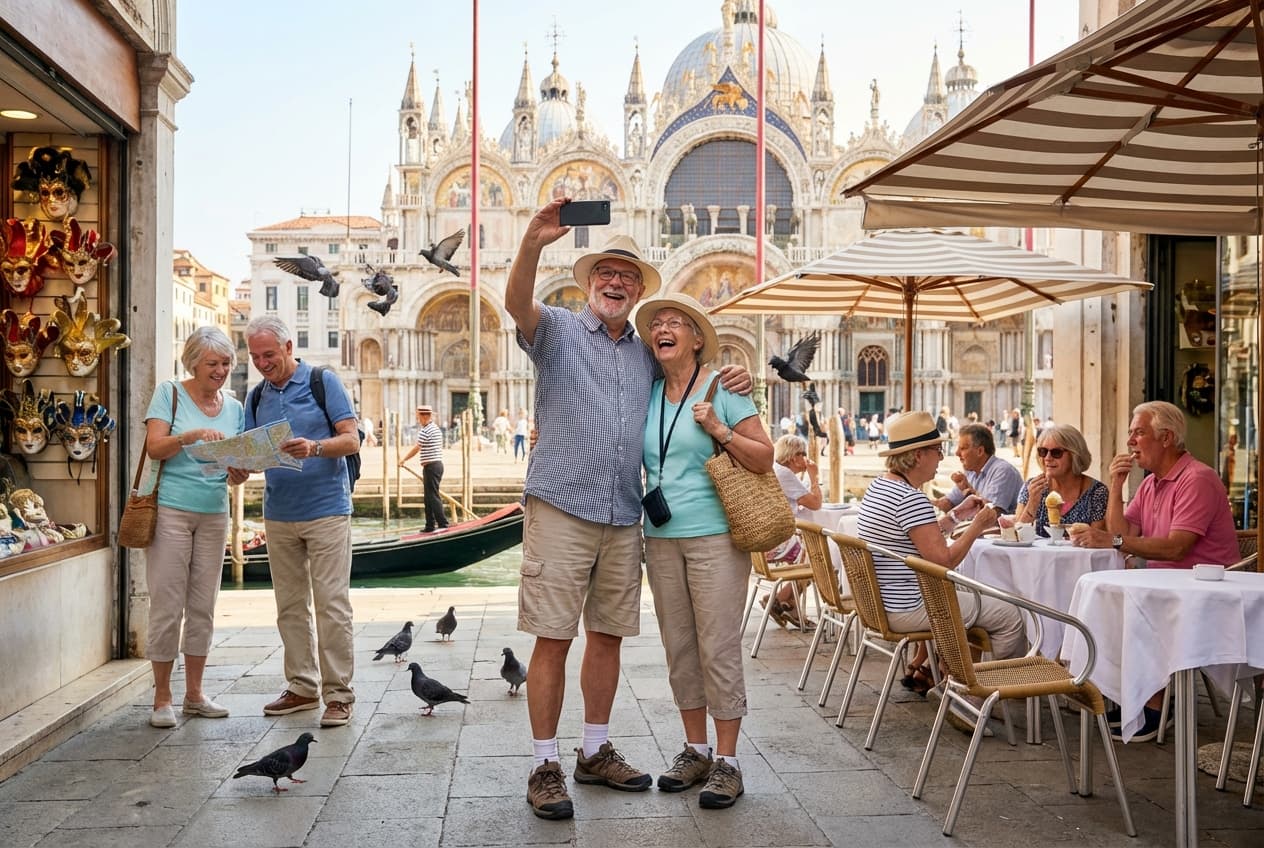 Gentle one-day Venice for Seniors — spring calm and comfort (May) Gentle one-day Venice for Seniors — spring calm and comfort (May)