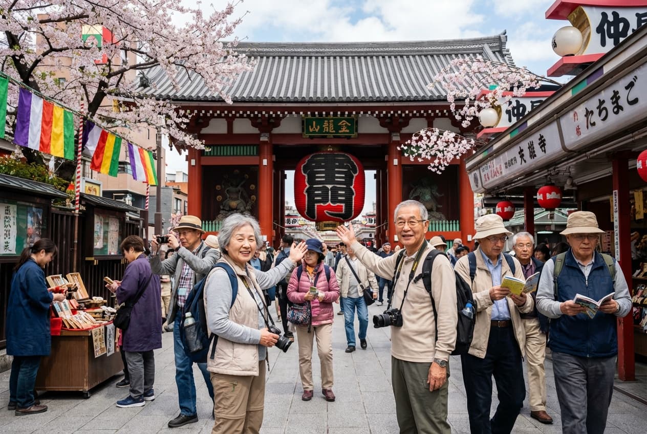 Gentle Spring in Tokyo — 2-Day Accessible Tour for Seniors Gentle Spring in Tokyo — 2-Day Accessible Tour for Seniors