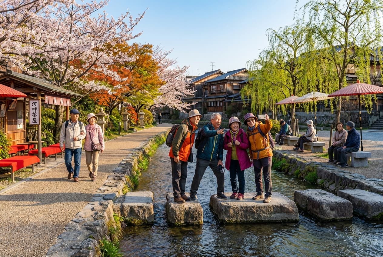 Gentle temple paths, tea gardens, and river breezes — 3 calm days in Kyoto (November)