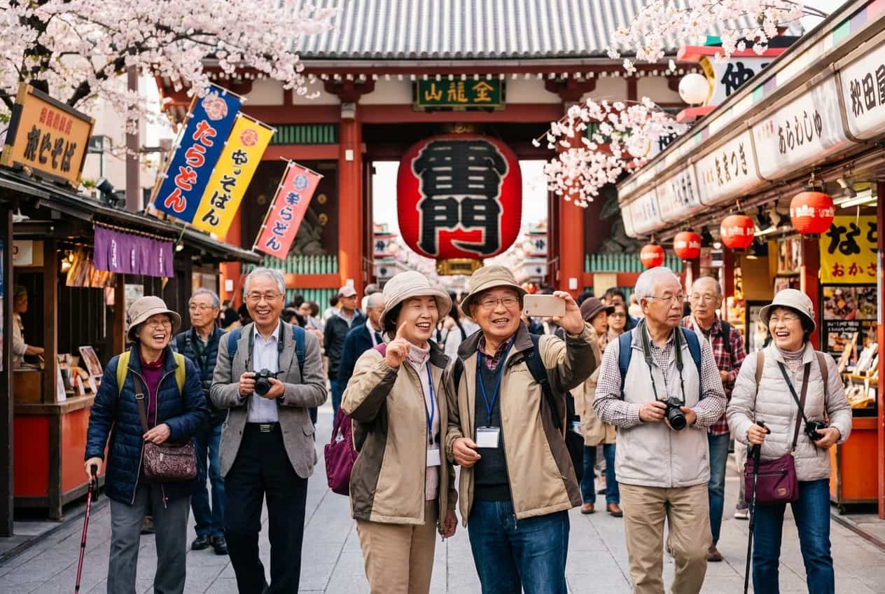 Gentle Tokyo: Ueno, Asakusa & River Garden Day (Senior-friendly) Gentle Tokyo: Ueno, Asakusa & River Garden Day (Senior-friendly)