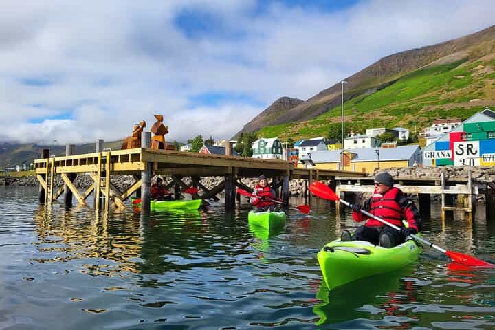 Guided kayak tour in Siglufjörður / Siglufjordur. Guided kayak tour in Siglufjörður / Siglufjordur.