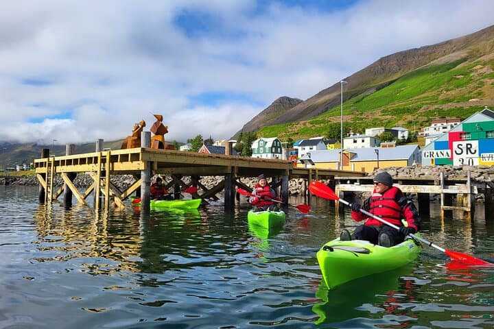 Guided kayak tour in Siglufjörður / Siglufjordur. Guided kayak tour in Siglufjörður / Siglufjordur.