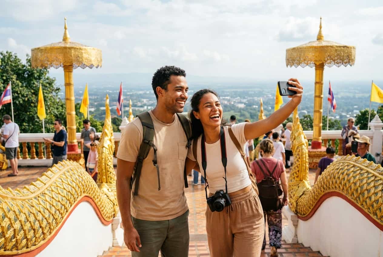 Chiang Mai in 3 Days - Sunset at Wat Phra That Doi Suthep Chiang Mai in 3 Days - Sunset at Wat Phra That Doi Suthep