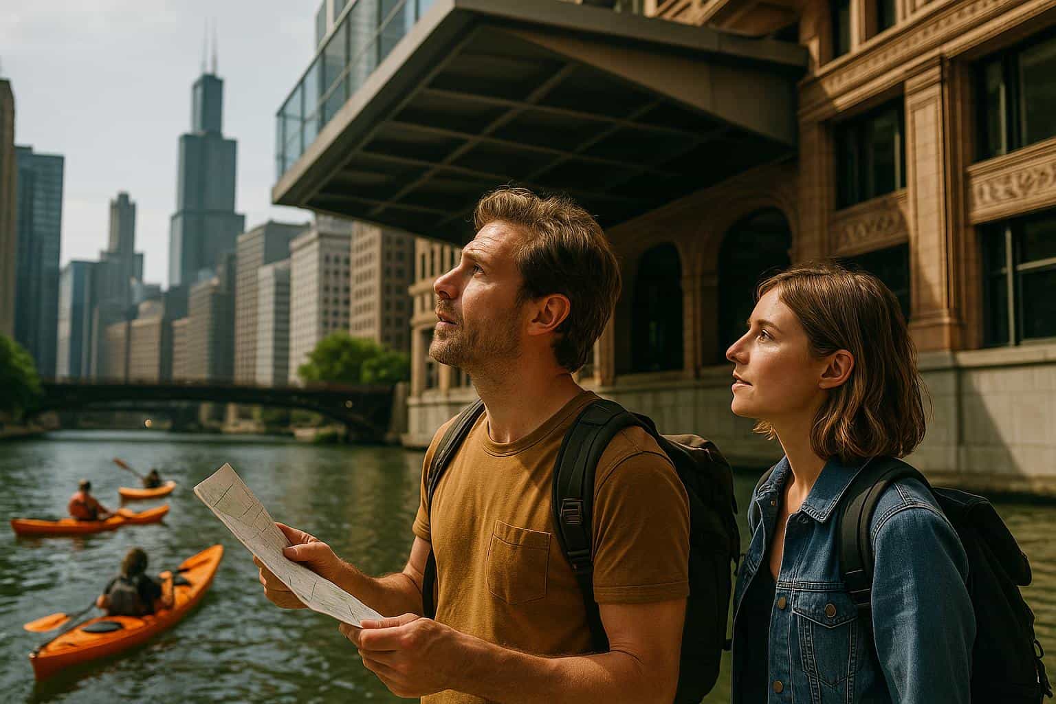 Chicago in 3 Days - Guided kayak on the Chicago River with architecture-first sightlines Chicago in 3 Days - Guided kayak on the Chicago River with architecture-first sightlines