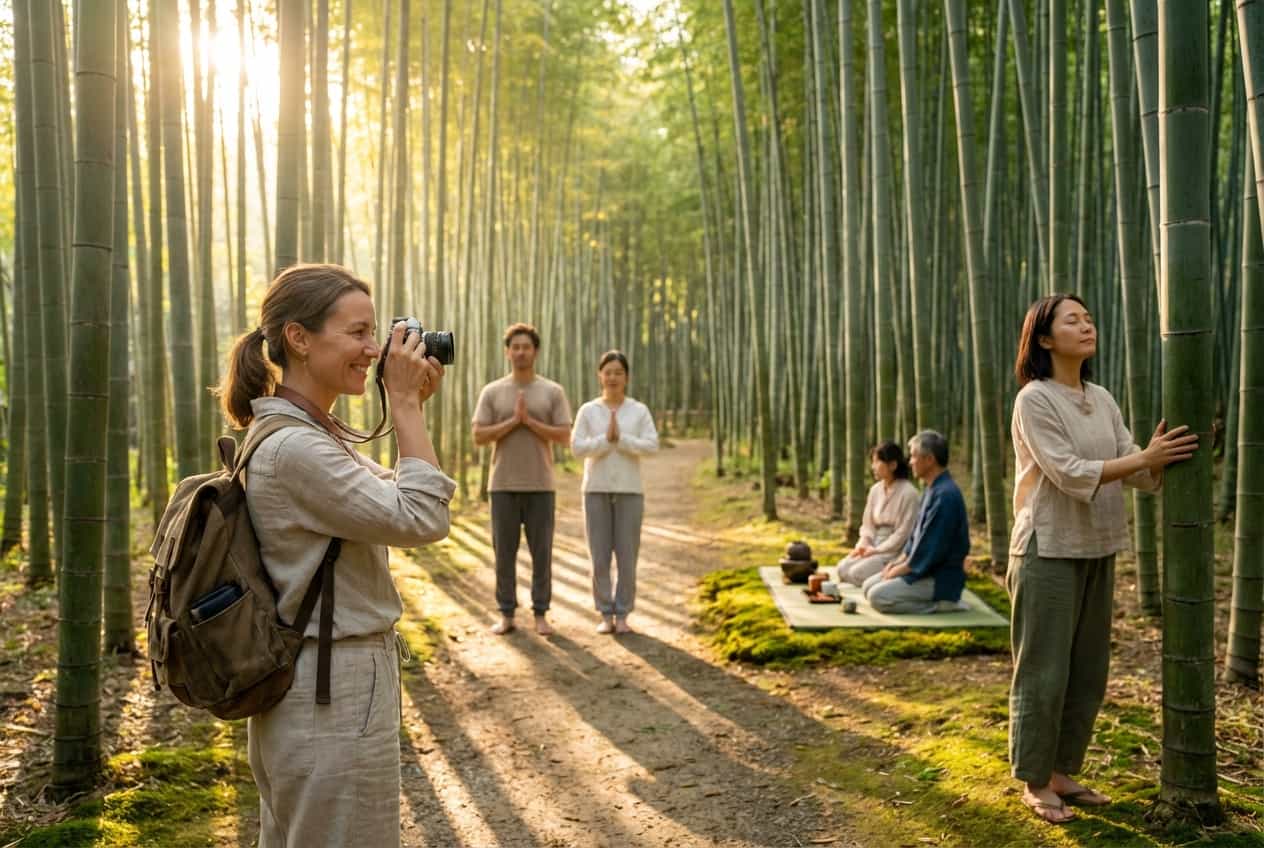 Kyoto: Temple Dawns, Tea Rituals & Bamboo Forest Bathing — 4-Day Mindful Retreat Kyoto: Temple Dawns, Tea Rituals & Bamboo Forest Bathing — 4-Day Mindful Retreat